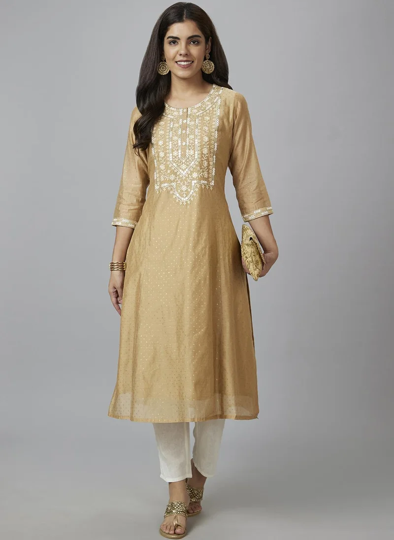 globus Globus Women Mid-Rise Straight Ethnic Trousers